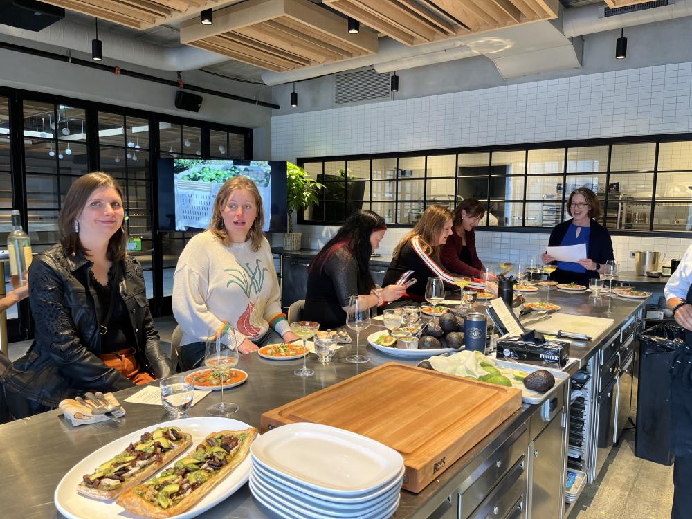Editors from FoodService Director, Datassential, Flavor & The Menu and US Foods enjoying the Best of California dishes and learning about the benefits and value of California avocados