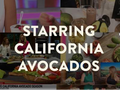 Local spokespersons speak about CA avocados on TV