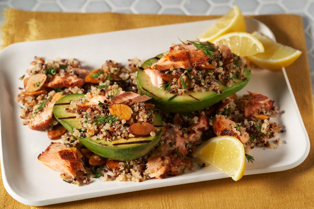 Registered Dietitian Bonnie Taub-Dix’s heart-healthy Stuffed California Avocado with Mediterranean Salmon recipe was one of 91 new recipes posted last season.