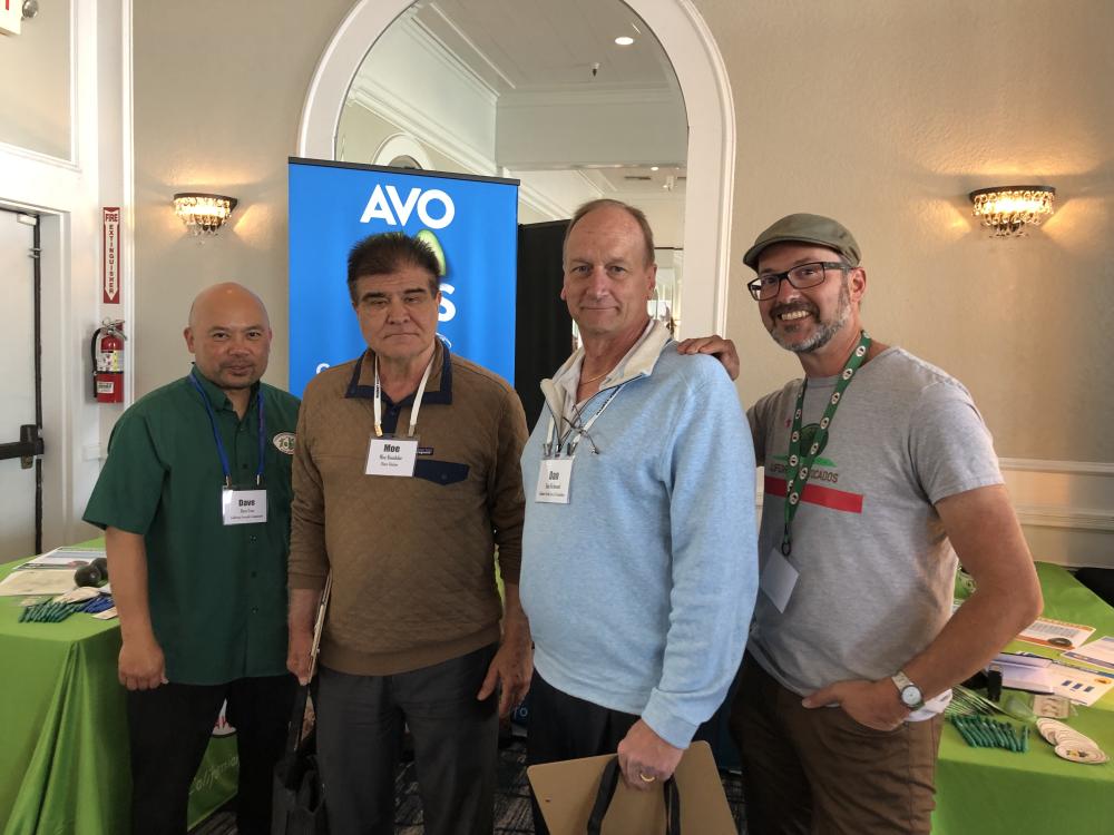 Dave Cruz, CAC business development director, with Moe Bonakdar (Charo Chicken), Dan Richmond (Robek’s Fresh Juice & Smoothies) and Alexei Rudolf at the Chain Gain Meeting.