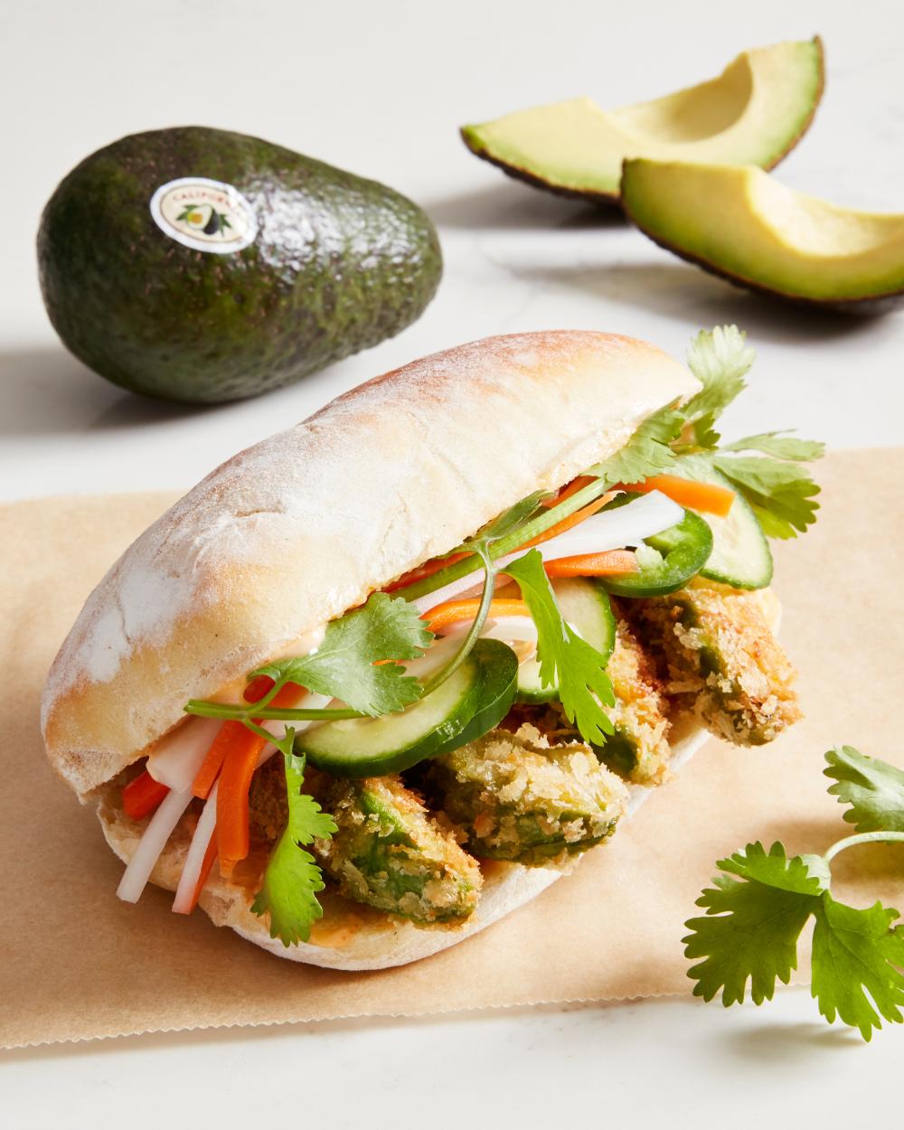 California Avocado Bahn Mi sandwiches will be featured on the Kitchn website and social platforms.