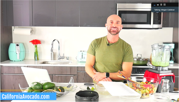 CAC Living Well Brand Advocate Manuel Villacorta shared his Roasted Vegetable Pasta with Avocado Pesto recipe, as well as key preparation and usage tips, during the Hy-Vee dietitians’ Virtual Lunch Cook Along.