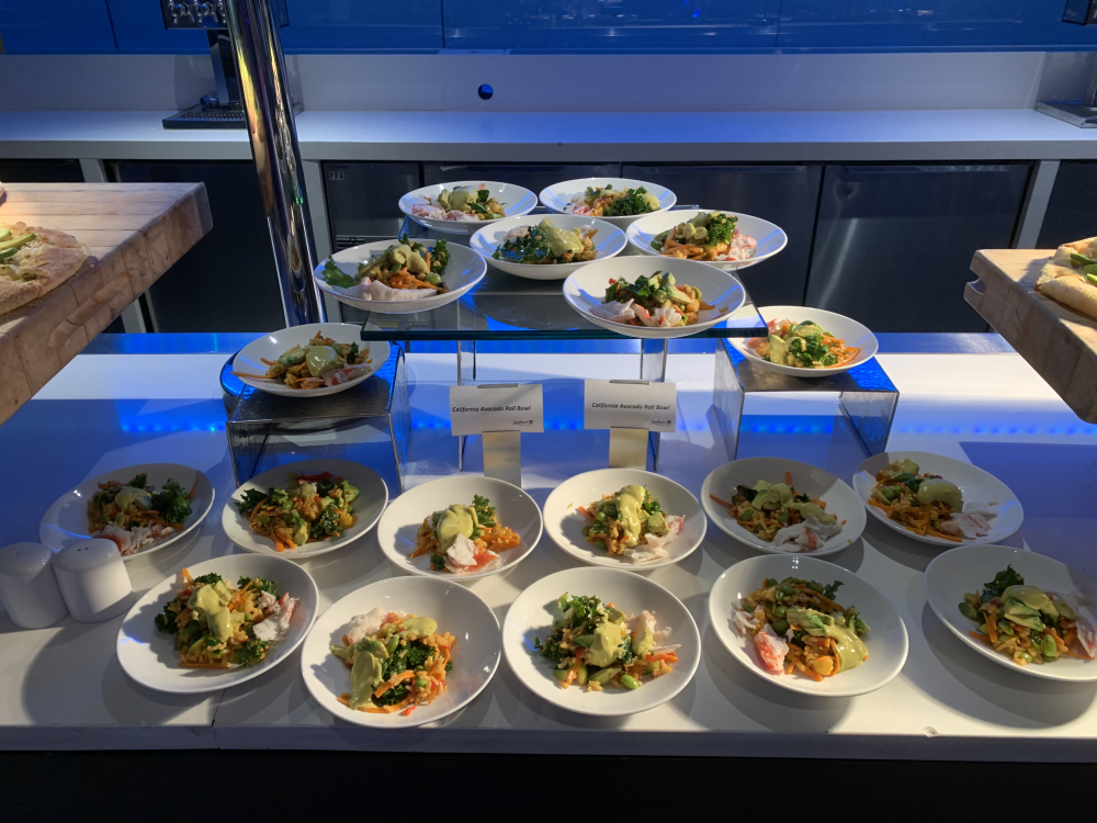 MEG attendees enjoyed the California Avocado Roll Bowl Salad while discussing foodservice trends.