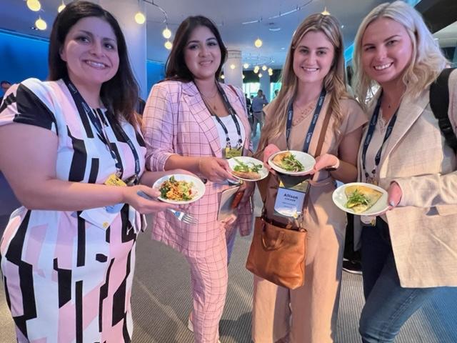 The Salata restaurant chain team enjoys California avocados during a sponsored break.