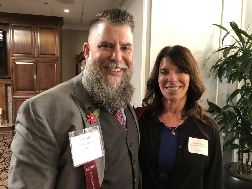 Michael Schutt of Raley’s joined CAC’s Carolyn Becker during the industry luncheon.