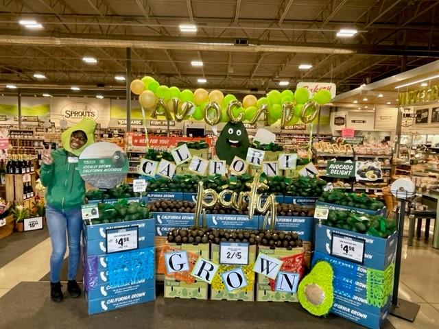 Sprouts Farmers Market stores celebrated locally-grown California avocados.