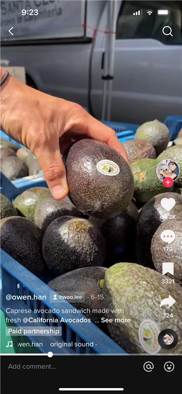 The Farmers Market Showdown video series, made in partnership with H. Woo Lee and Owen Han, featured fresh produce, including California avocados, from Los Angeles’ farmers’ markets.