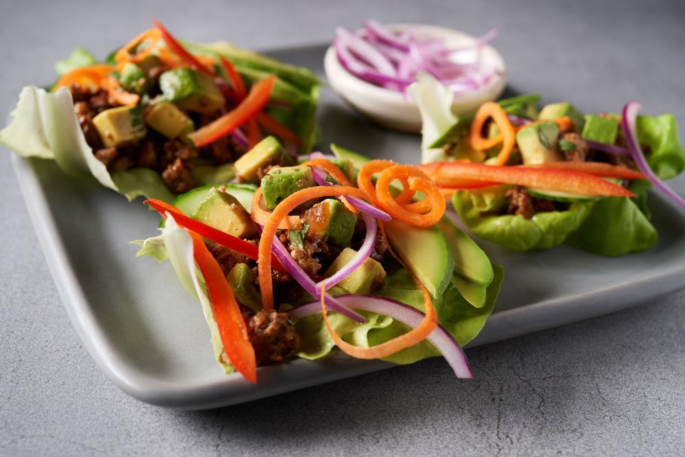 This Turkey and Avocado Larb Lettuce Wrap created by Patty Mastracco was one of 13 sandwich/burger/wrap recipes posted in 2020-21.