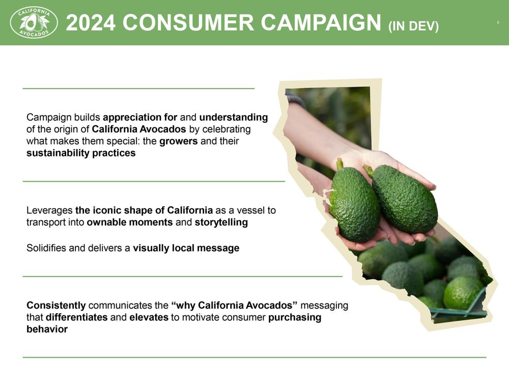 The new campaign focuses on sustainability and locally grown messaging.