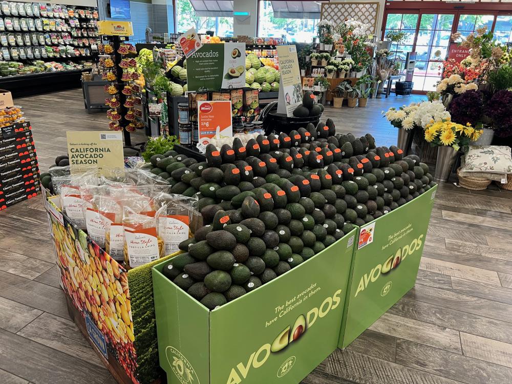 Gelson's California avocado display