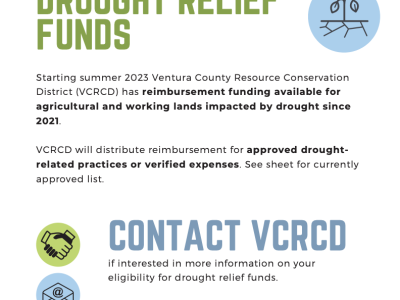 CUSP funding is available for growers in Ventura and Santa Barbara Counties who have been impacted buy drought.