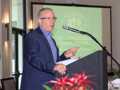 CAC Vice President of Marketing Terry Splane presented California avocado differentiators and brand messaging to the NorCal Luncheon attendees.