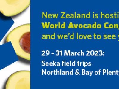 The 2023 World Avocado Congress will take place from April 1 – April 5, 2023 in Auckland City, New Zealand.