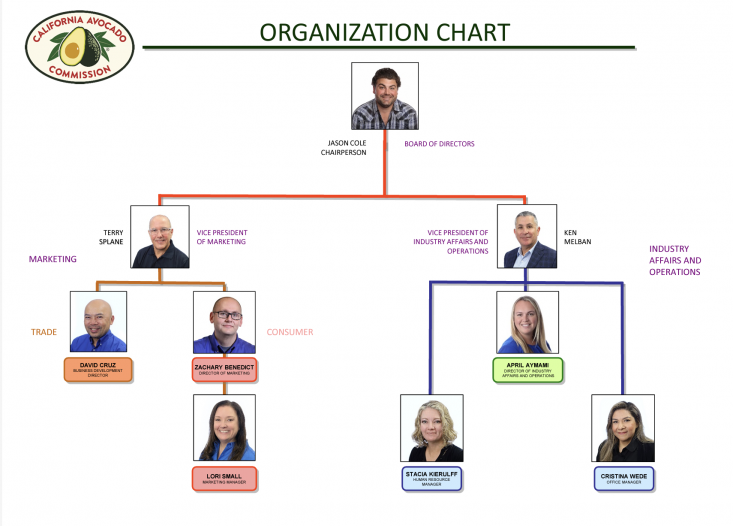 CAC organizational chart